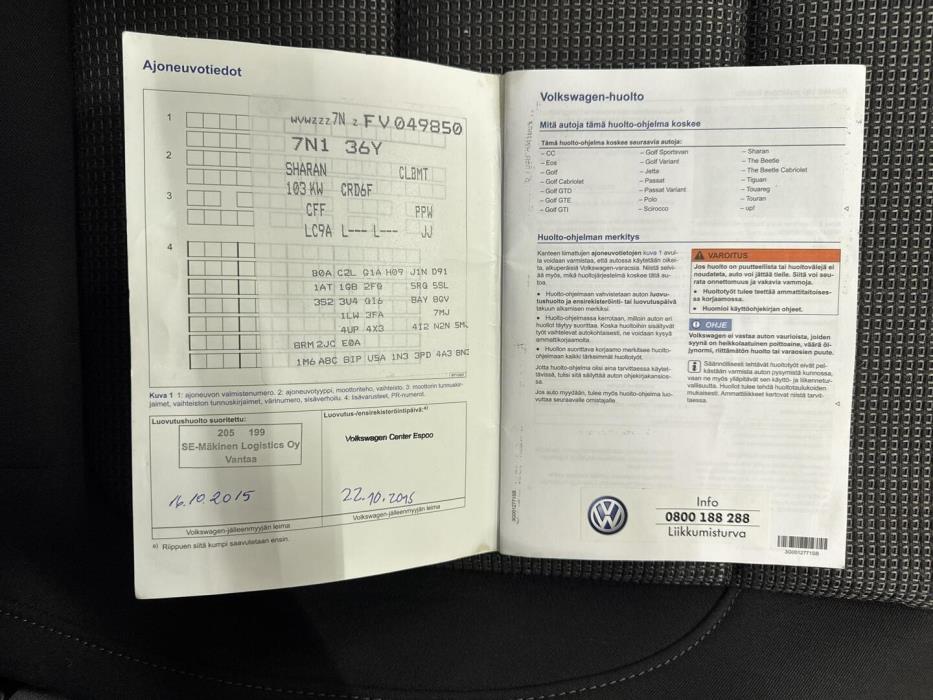 VOLKSWAGEN Sharan 2015