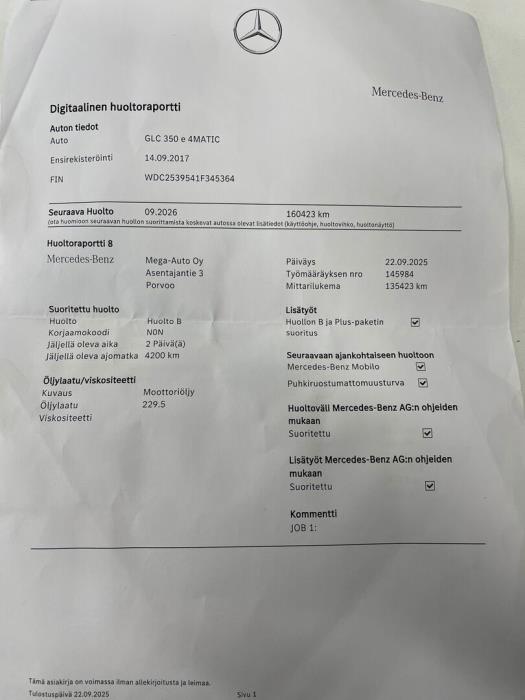 MERCEDES-BENZ GLC 2017