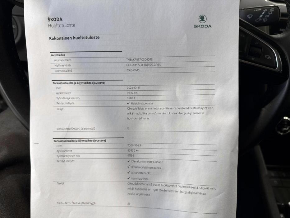SKODA Octavia 2018