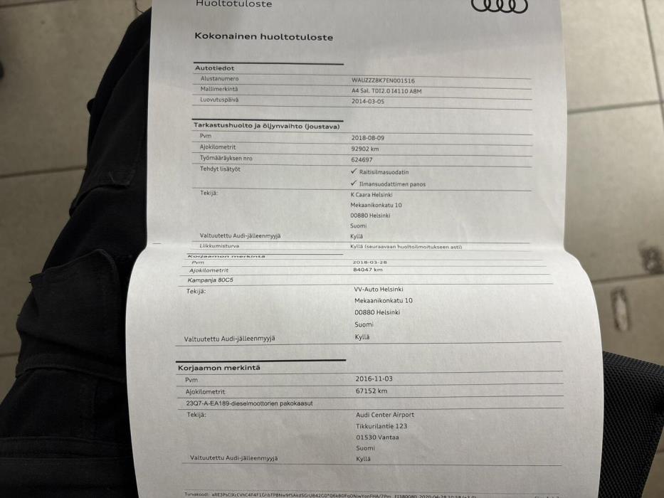 AUDI A4 2014