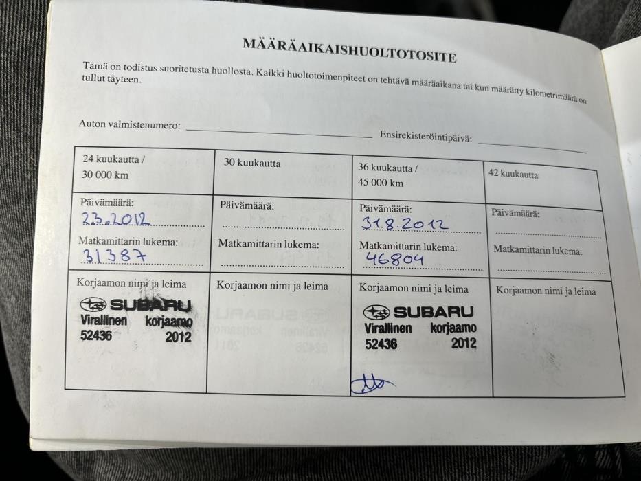 SUBARU FORESTER 2011