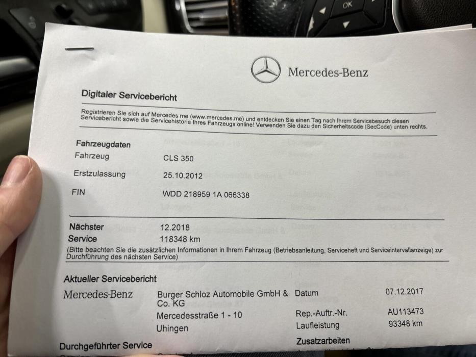 MERCEDES-BENZ CLS 2012