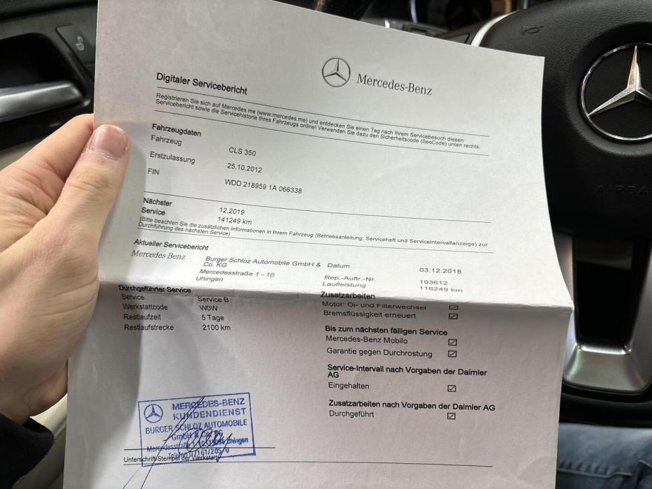 MERCEDES-BENZ CLS 2012