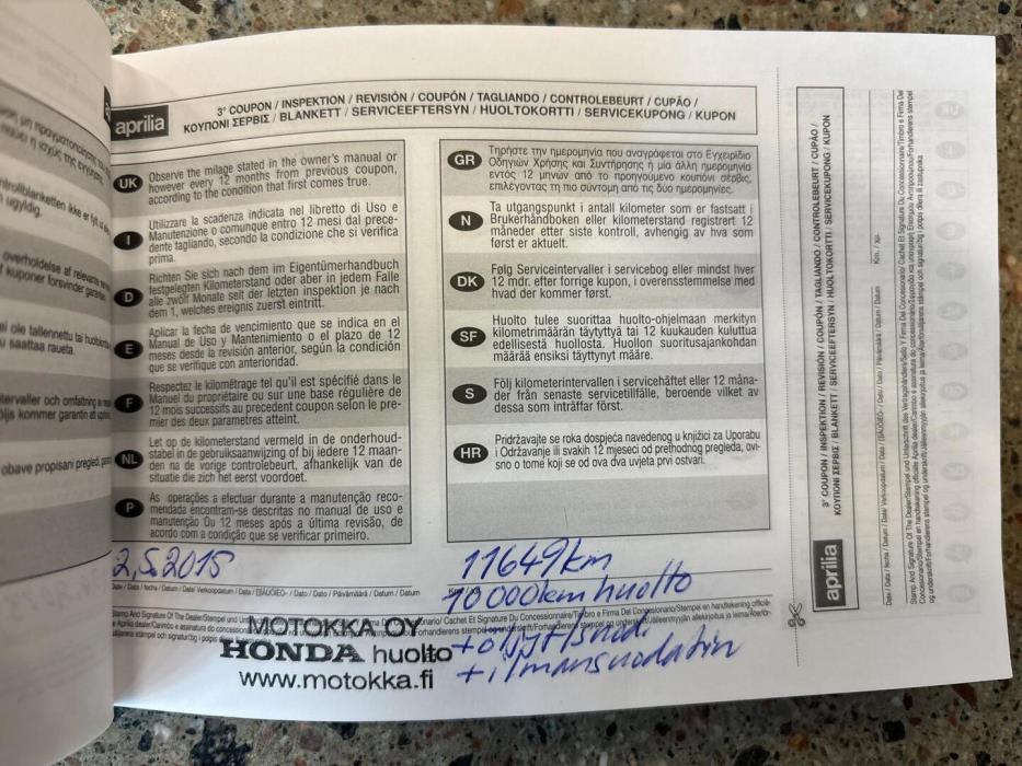 APRILIA DORSODURO 2009