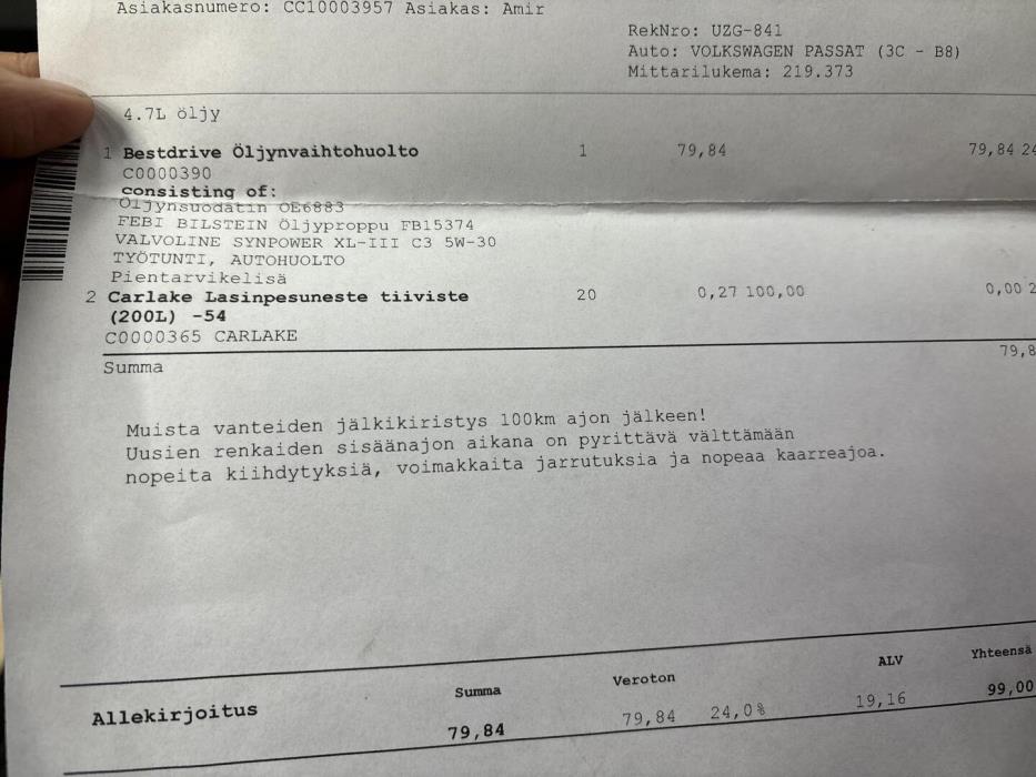 VOLKSWAGEN Passat 2016