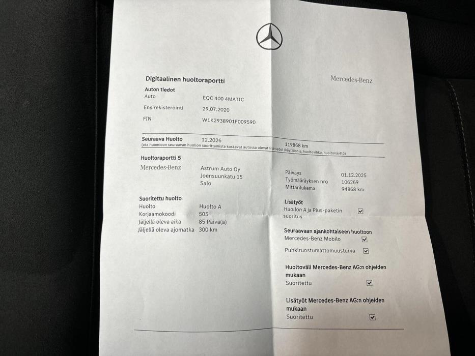 MERCEDES-BENZ EQC 2020