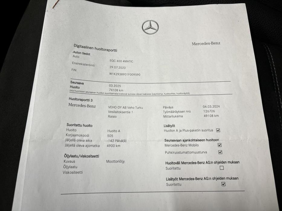 MERCEDES-BENZ EQC 2020