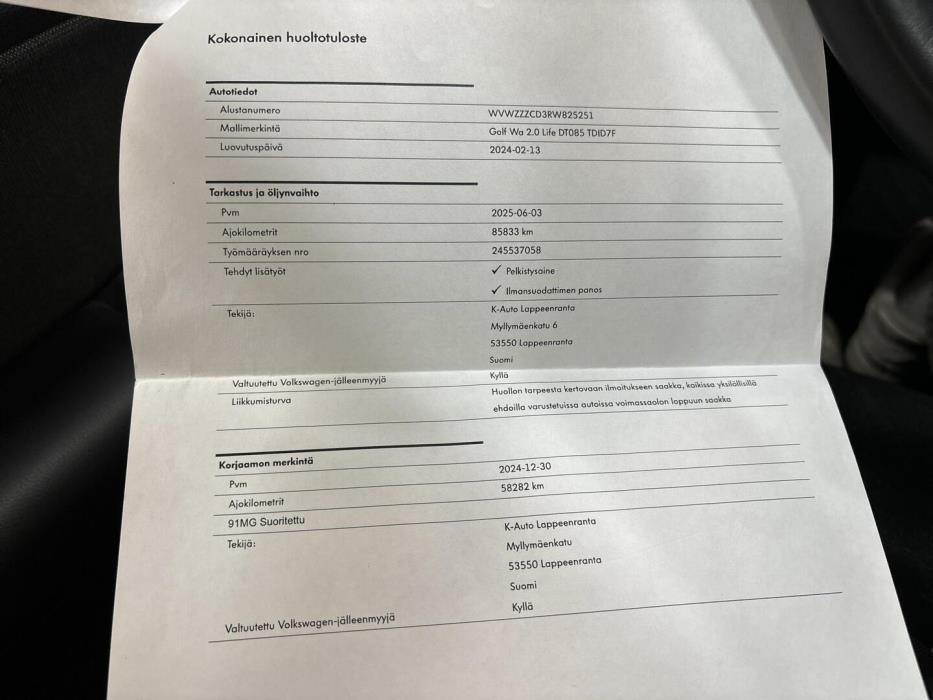 VOLKSWAGEN Golf 2024