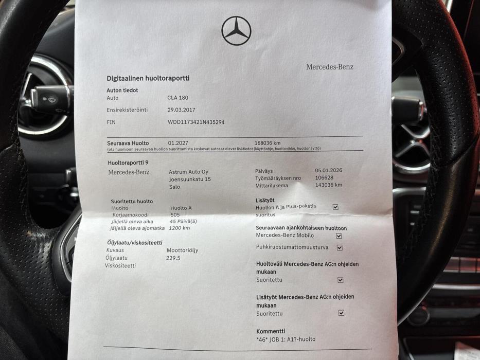 MERCEDES-BENZ CLA 2017