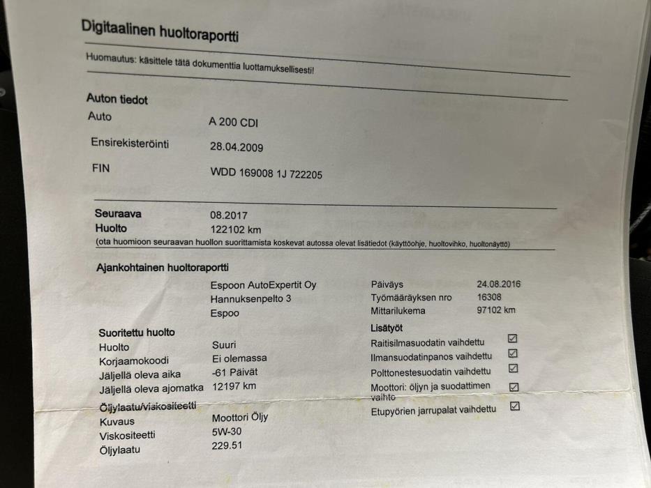 MERCEDES-BENZ A 2009