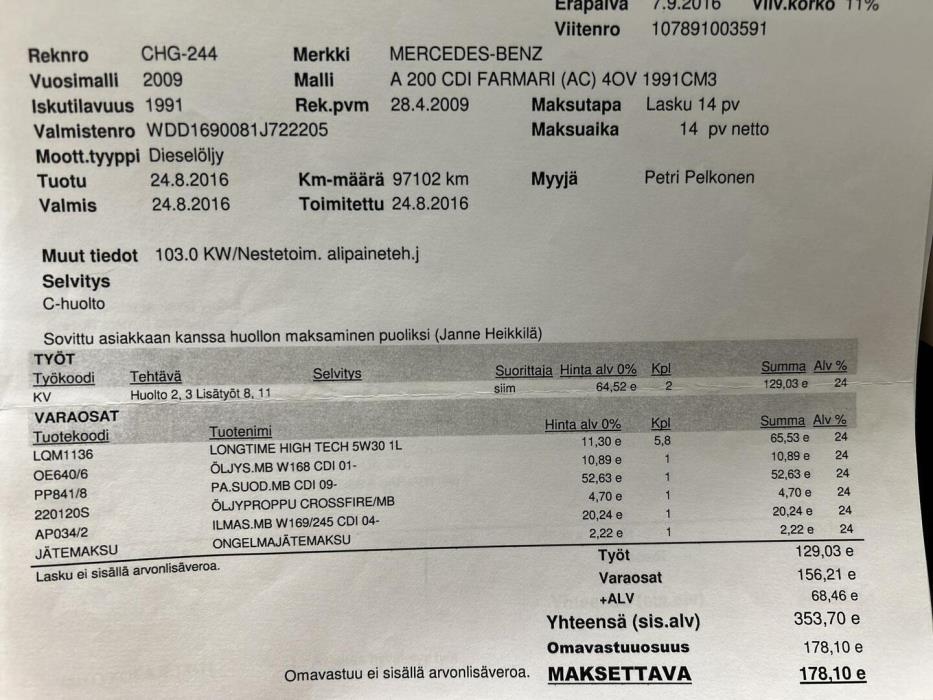 MERCEDES-BENZ A 2009