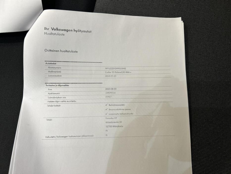 VOLKSWAGEN Crafter 2018