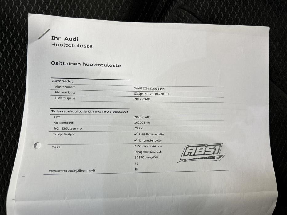 AUDI S3 2017