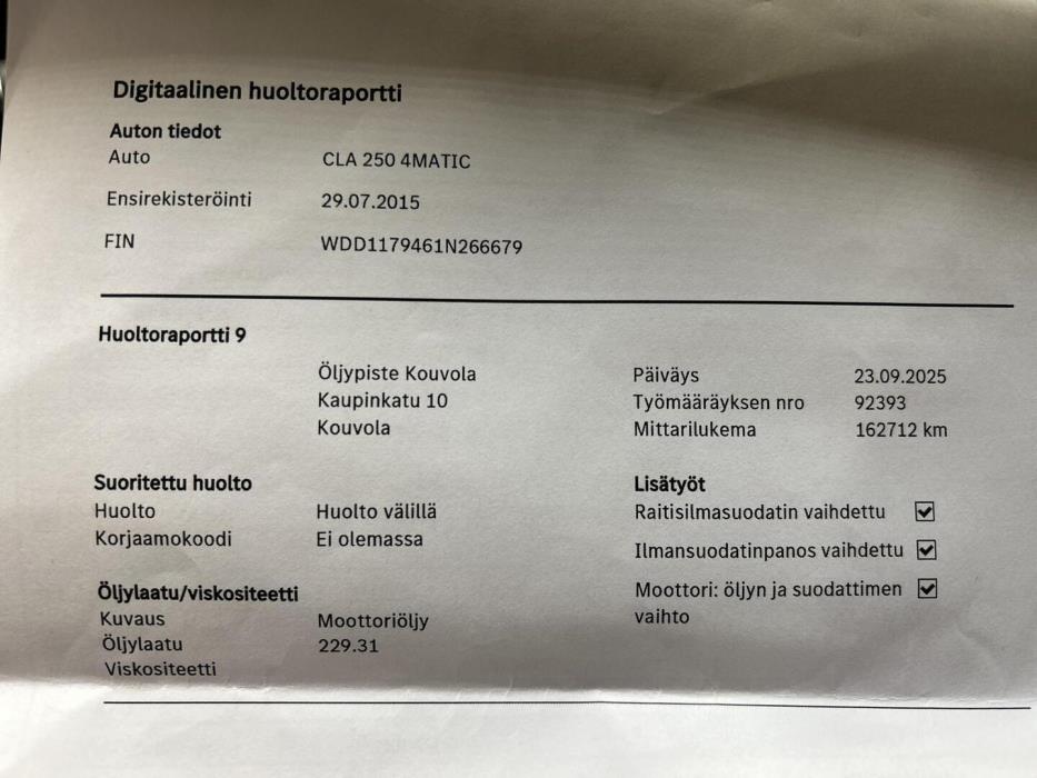 MERCEDES-BENZ CLA 2015