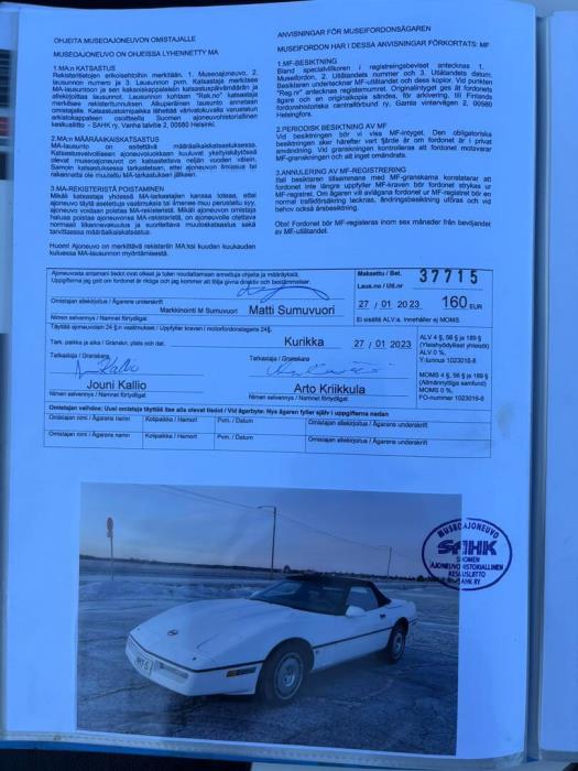 CHEVROLET Corvette 1986