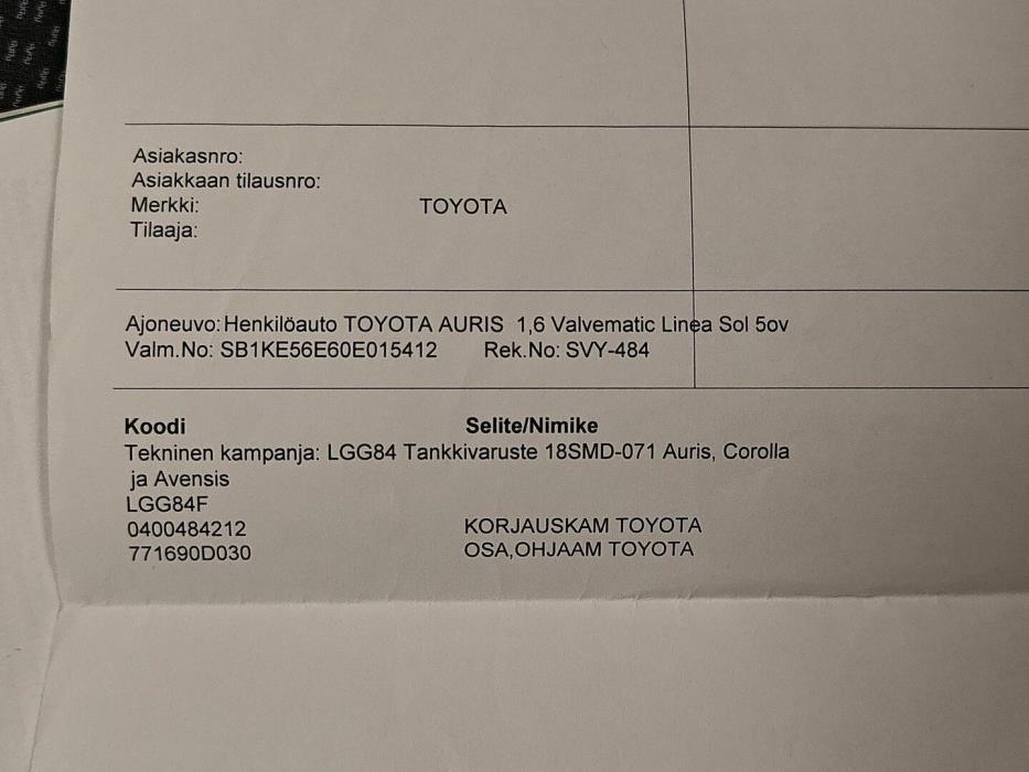 TOYOTA Auris 2010