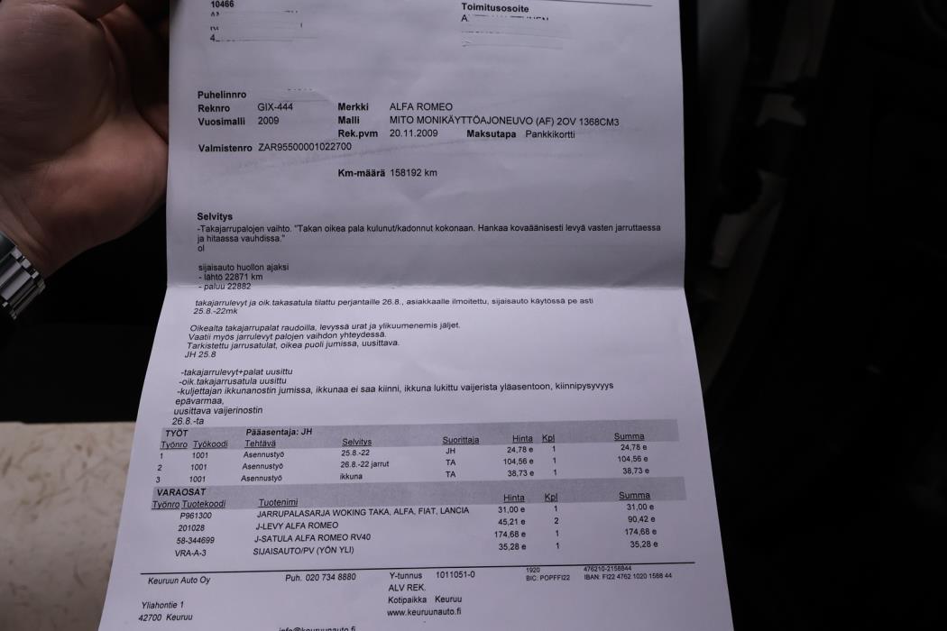 ALFA ROMEO MiTo 2009