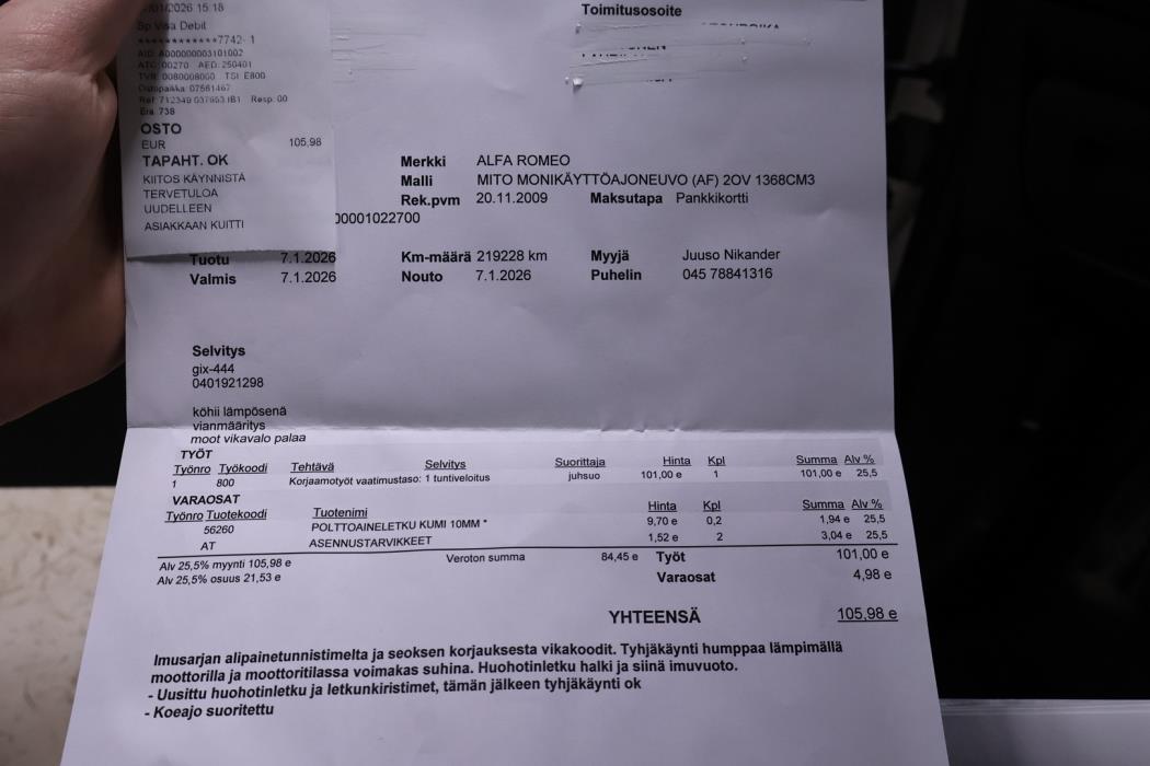 ALFA ROMEO MiTo 2009