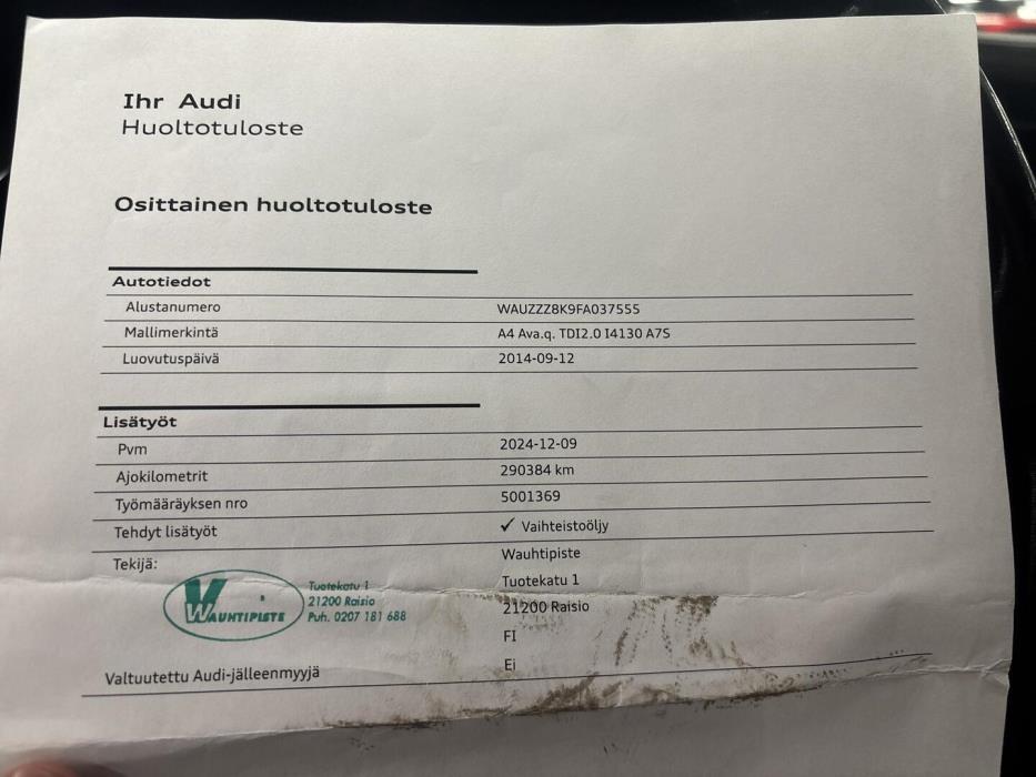 AUDI A4 2014