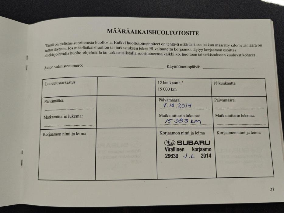 SUBARU Forester 2013