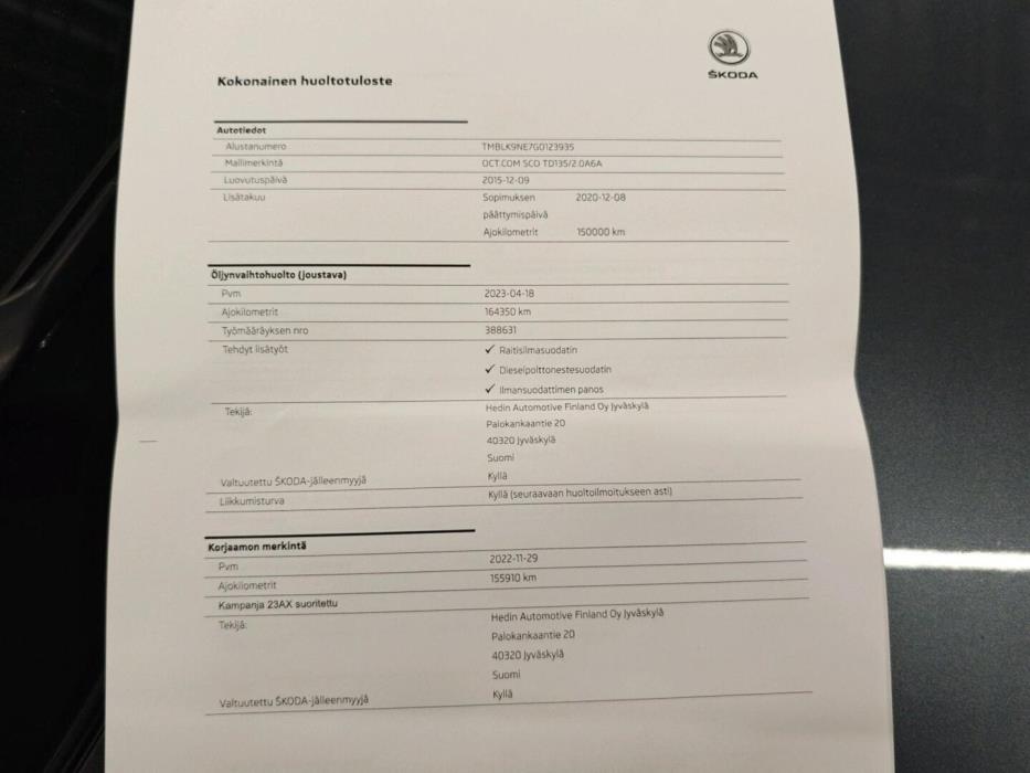 SKODA Octavia 2015
