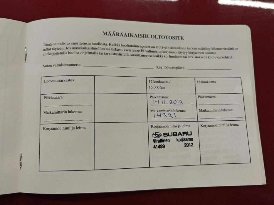 SUBARU Forester 2012