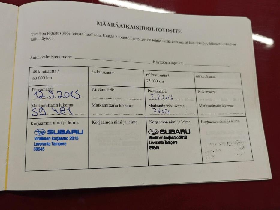 SUBARU Forester 2012