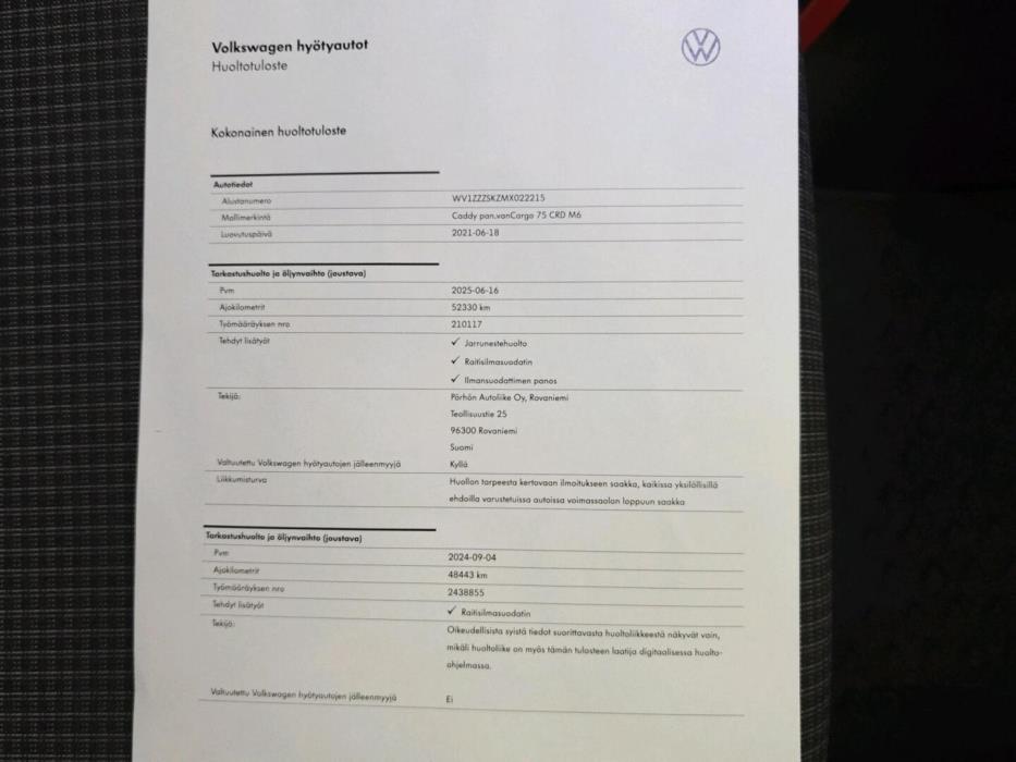 VOLKSWAGEN Caddy 2021