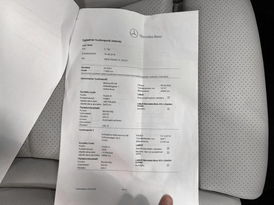 MERCEDES-BENZ C 2016
