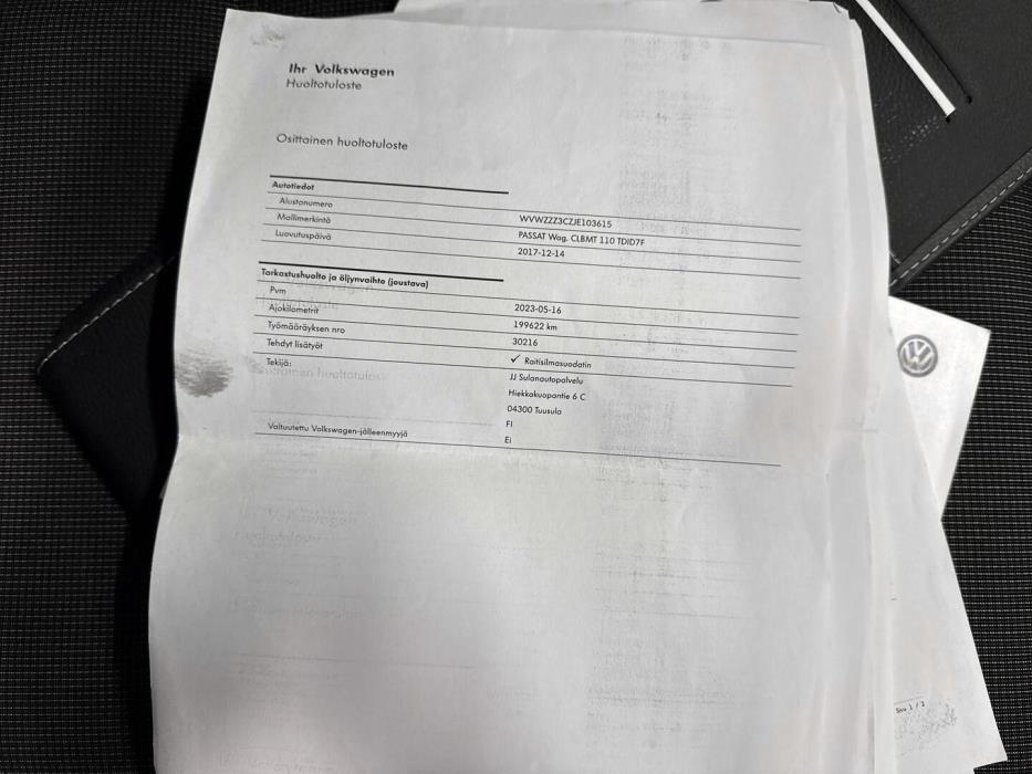 VOLKSWAGEN Passat 2017