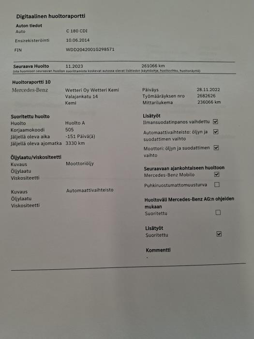 MERCEDES-BENZ C 2014