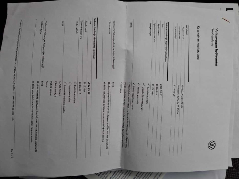 VOLKSWAGEN Transporter 2019