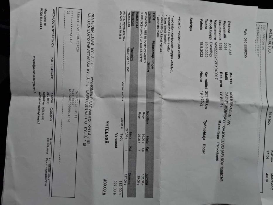 VOLKSWAGEN Caddy Maxi 2014