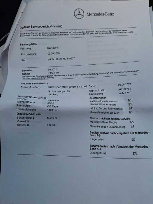 MERCEDES-BENZ CLA 2016