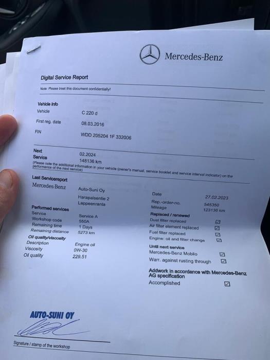 MERCEDES-BENZ C 2016