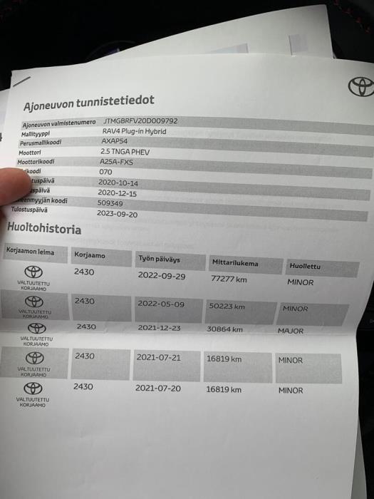 TOYOTA RAV4 PLUG-IN 2020