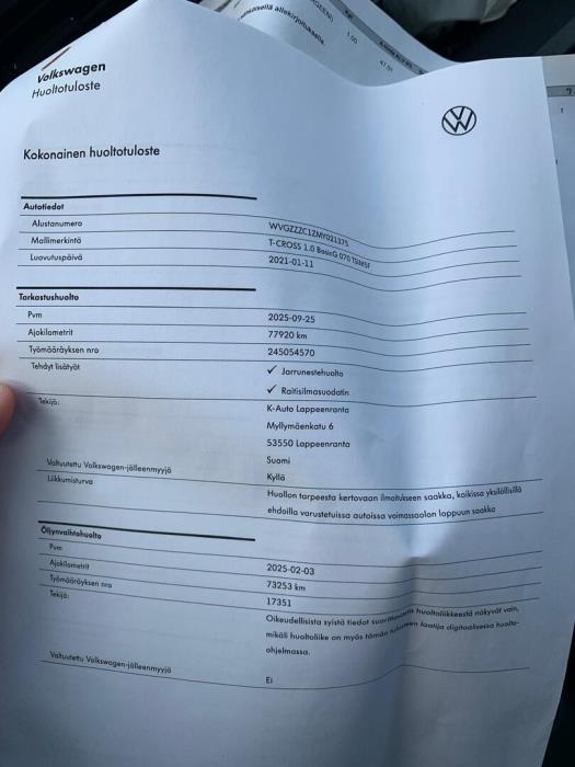 VOLKSWAGEN T-Cross 2021