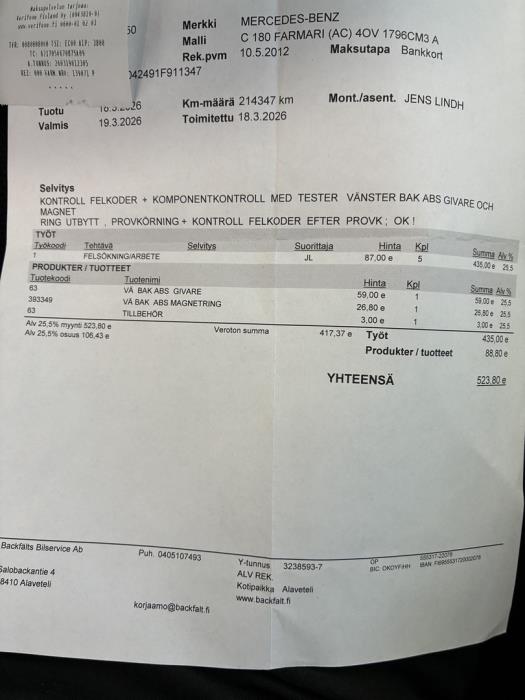 MERCEDES-BENZ C 2012