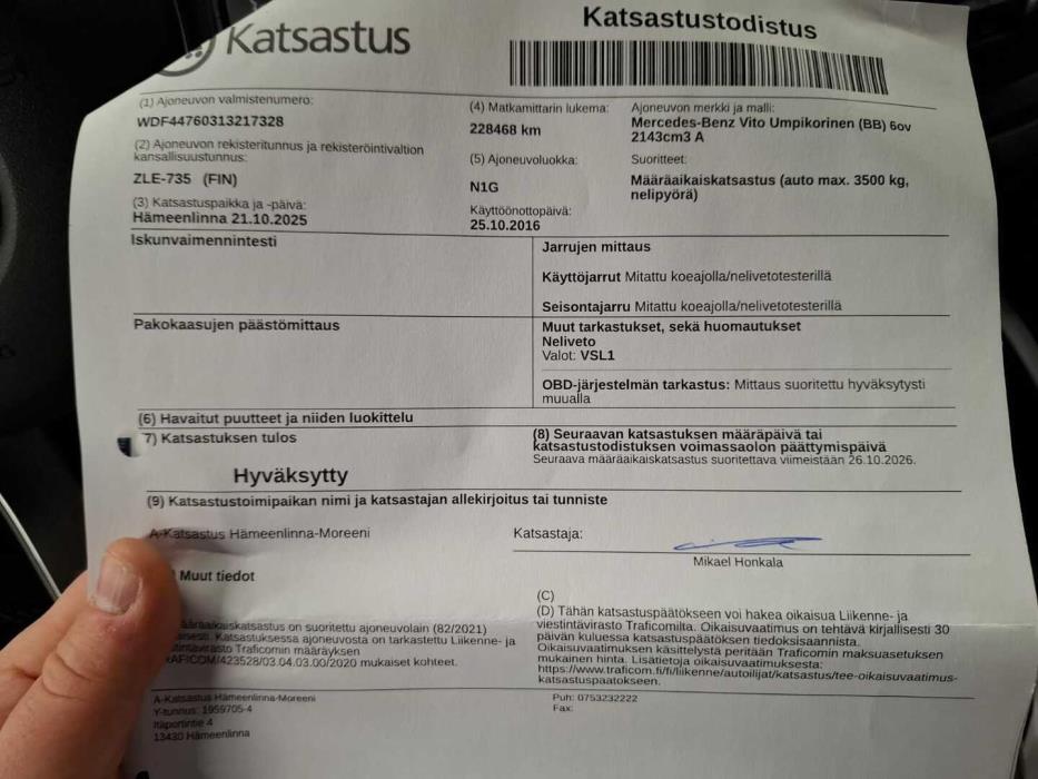 MERCEDES-BENZ Vito 2017