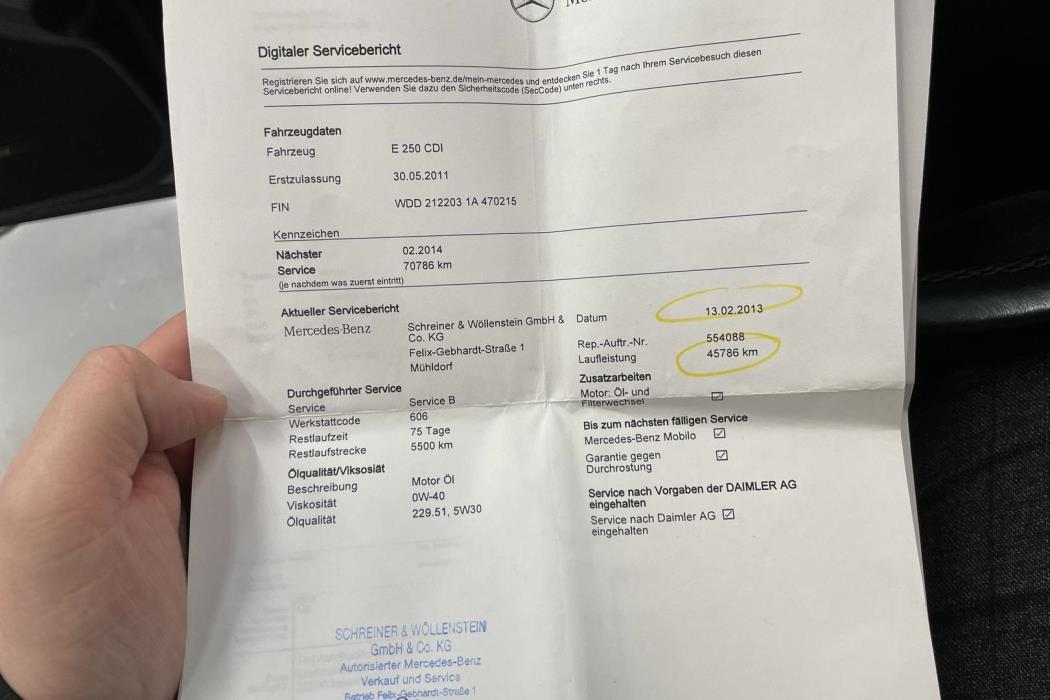 Mercedes-Benz E 2011