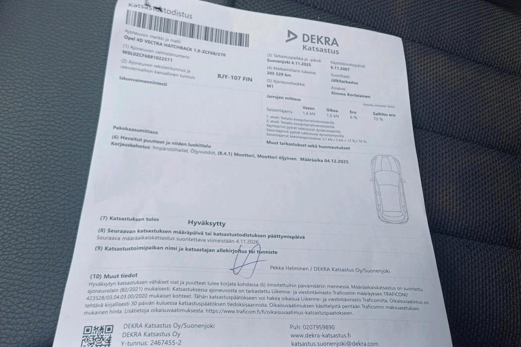 OPEL VECTRA 2007