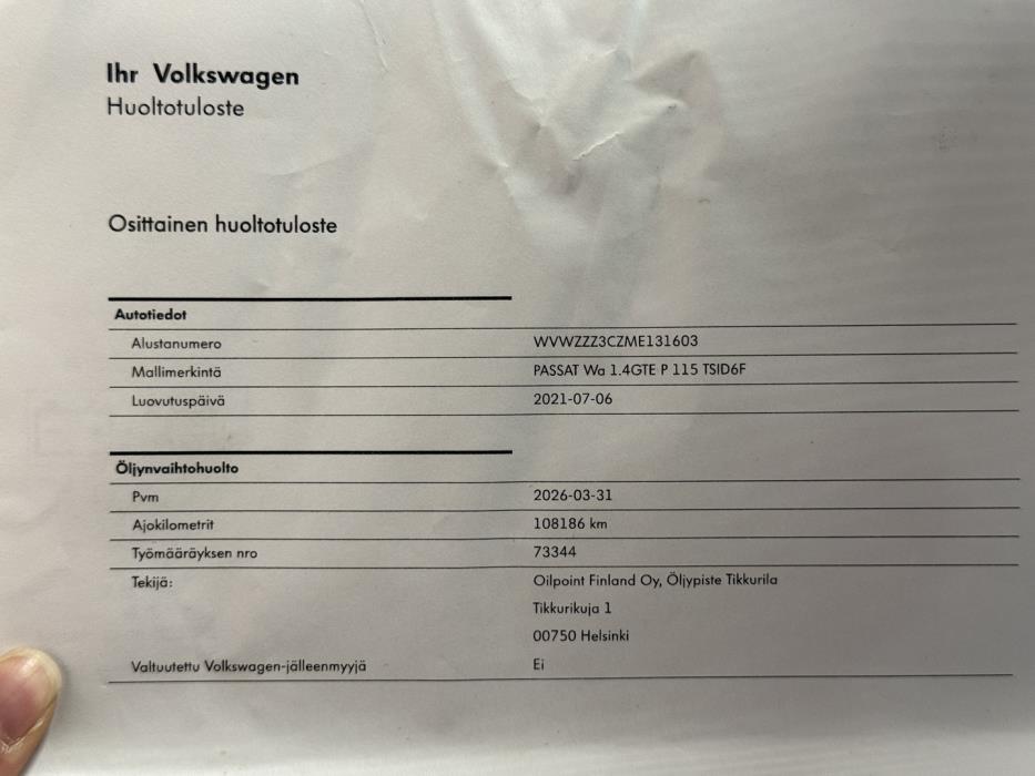 VOLKSWAGEN Passat 2021