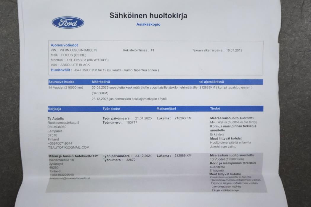 FORD Focus 2019