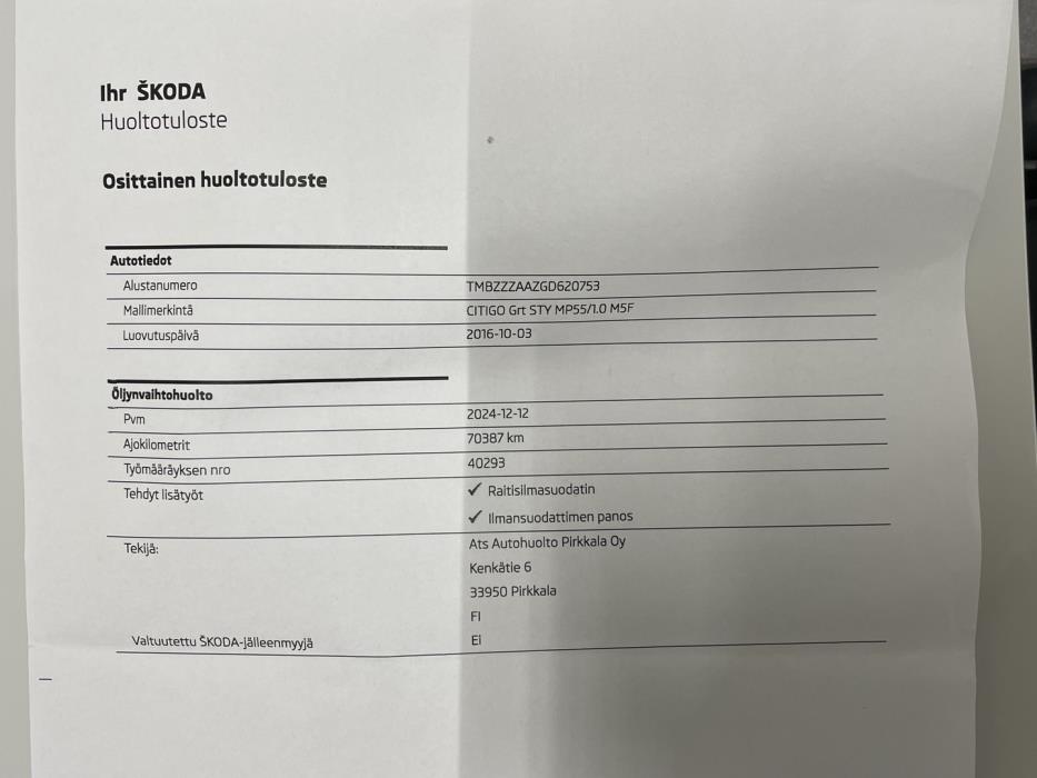 SKODA Citigo 2016