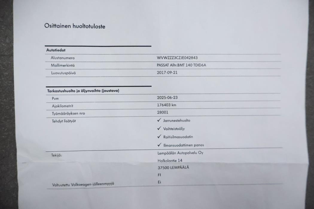 VOLKSWAGEN Passat 2018