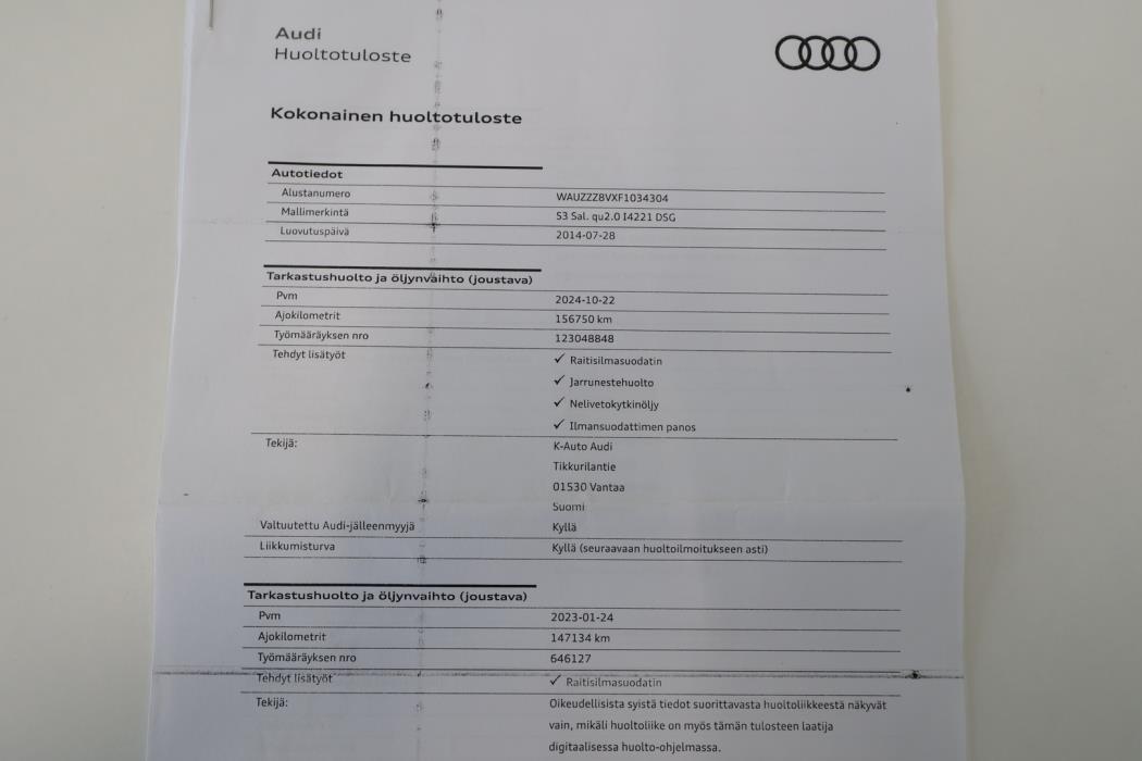 AUDI S3 2014