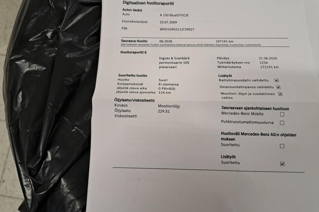 MERCEDES-BENZ A 2009