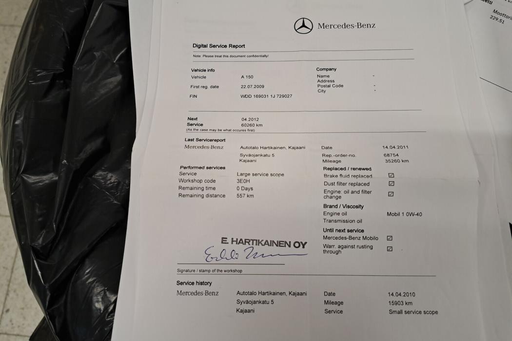 MERCEDES-BENZ A 2009