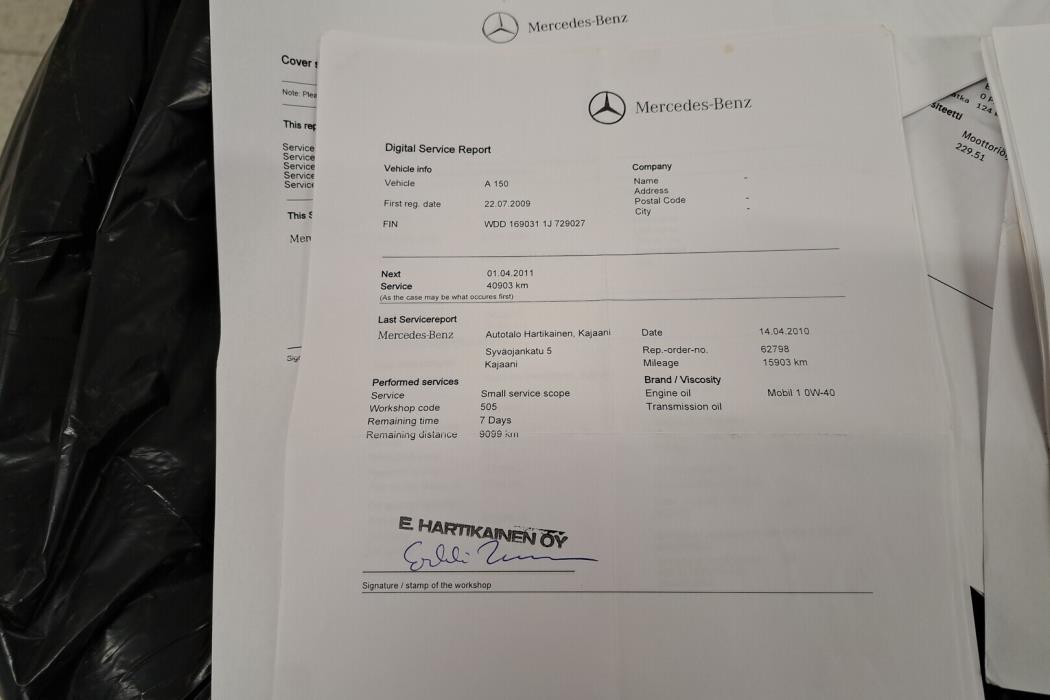 MERCEDES-BENZ A 2009