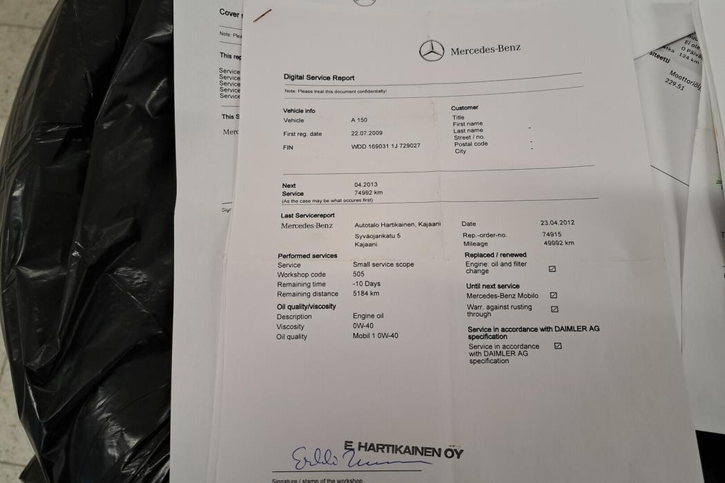 MERCEDES-BENZ A 2009